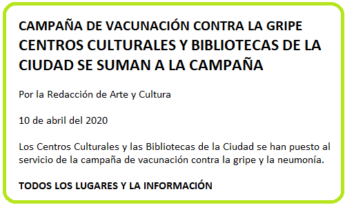 CENTROS CULTURALES Y BIBLIOTECAS